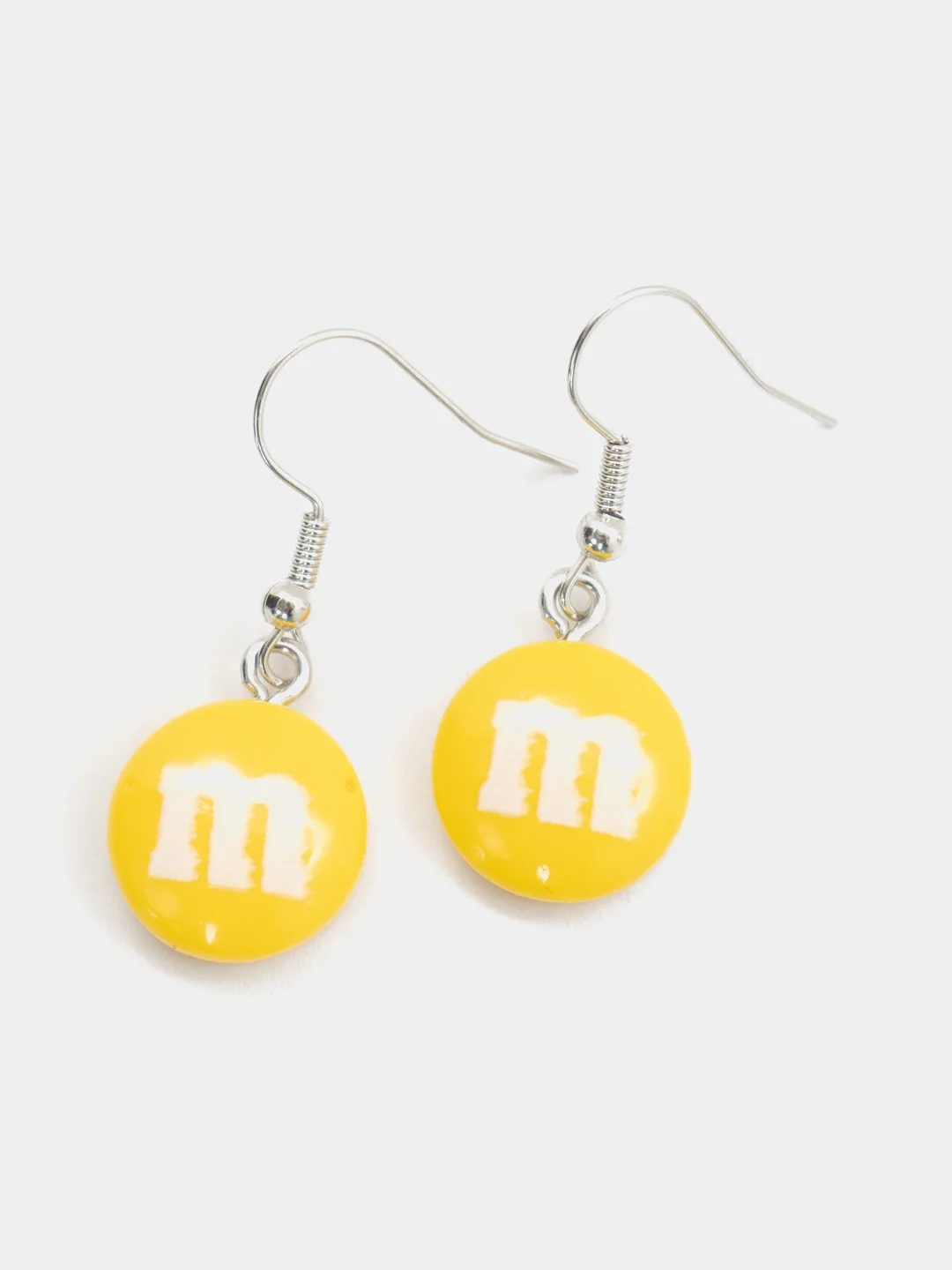 Желтый серьги M&M's, пара