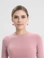 Розовый серьги M&M's, пара