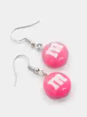 Розовый серьги M&M's, пара