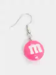 Розовый серьги M&M's, пара