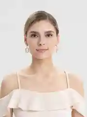 Серьги женские, круглые, с жемчугом