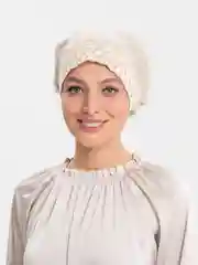 Молочный чалма-тюрбан, женская