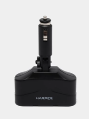 Разветвитель на 2 прикуривателя и 2 USB порта HARPER DP-033, черный