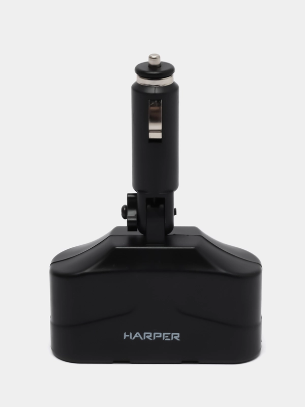 Разветвитель на 2 прикуривателя и 2 USB порта HARPER DP-033, черный