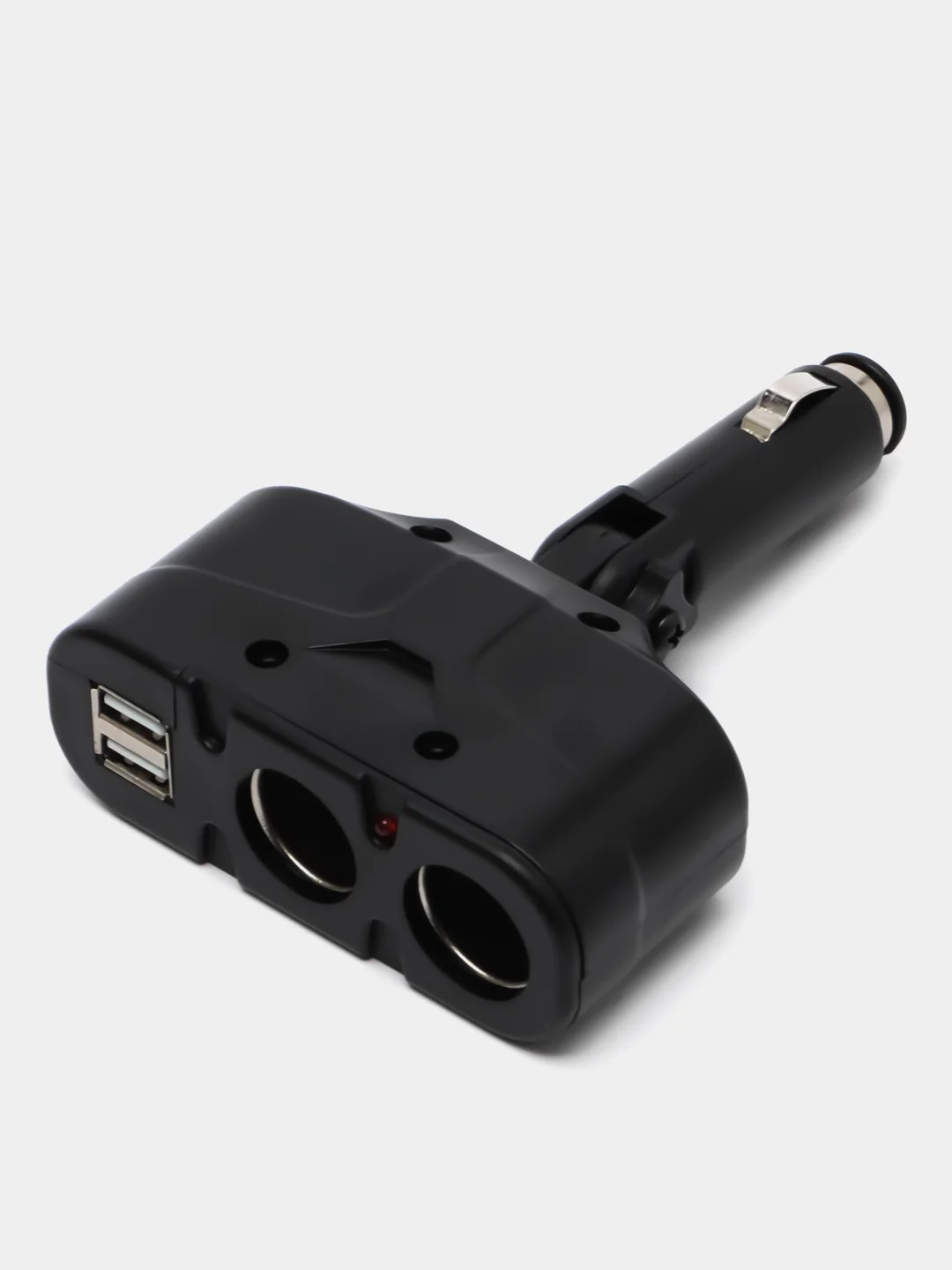 Разветвитель на 2 прикуривателя и 2 USB порта HARPER DP-033, черный