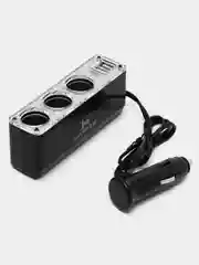 Разветвитель на 3 прикуривателя и 2 USB порта HARPER DP-096