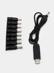 Набор адаптеров, 8 универсальных переходников - штекеров разъемов питания 12v/5v  от USB