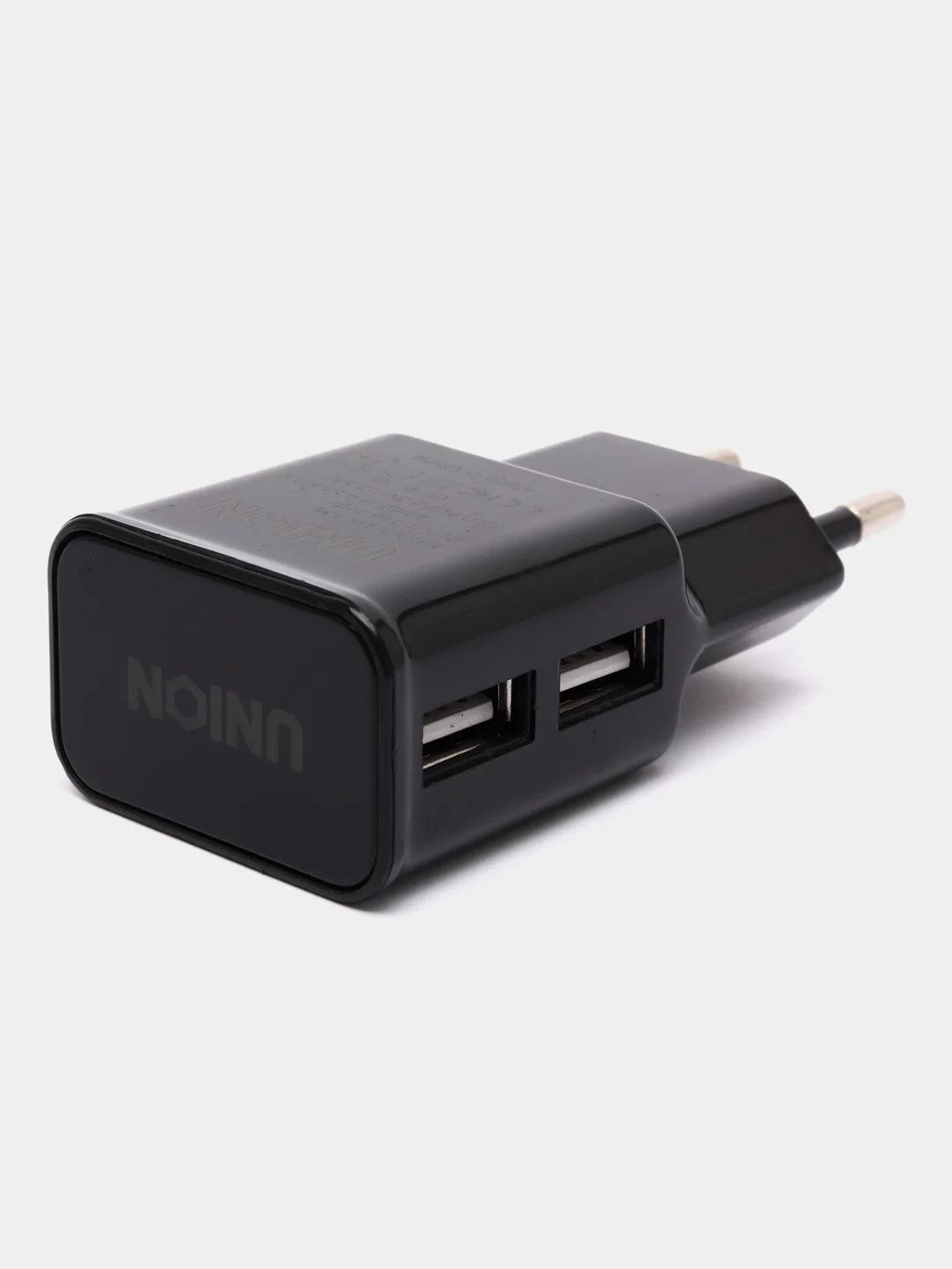 Черный блок питания, 2 USB входа, сетевое зарядное устройство