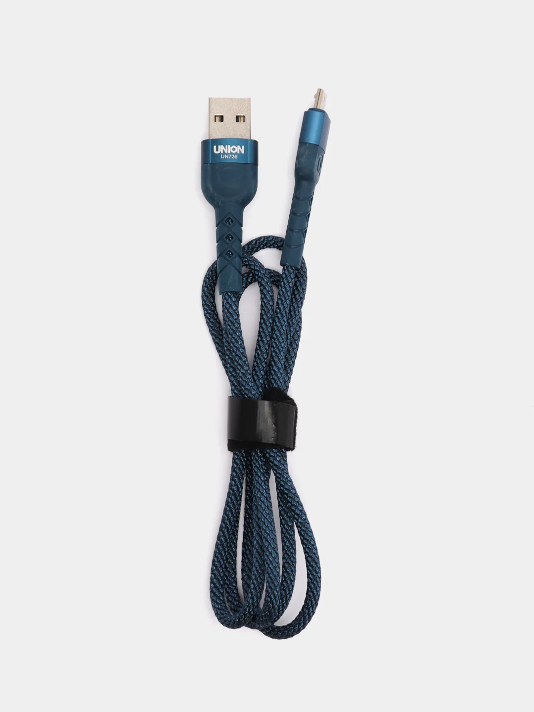 Синий бронированный кабель USB, Lightning, Micro, Type-C