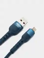 Синий бронированный кабель USB, Lightning, Micro, Type-C