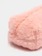 Розовый косметичка женская, плюшевая
