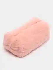 Розовый косметичка женская, плюшевая