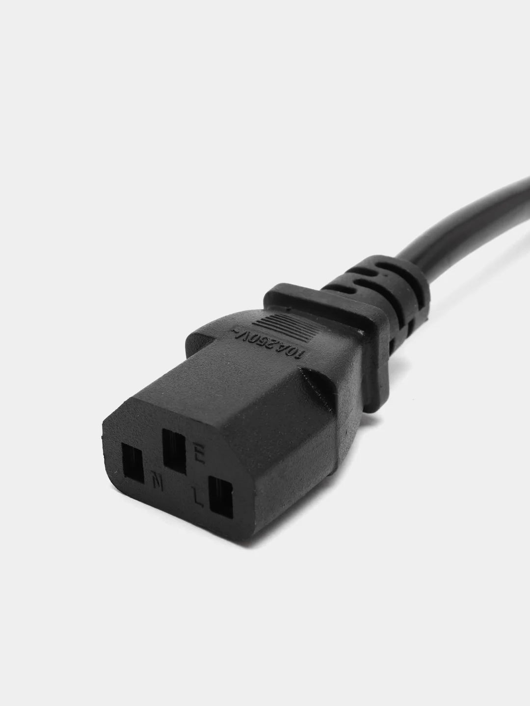Черный шнур питания сетевой для компьютера, с заземлением, 3 Pin C13, 220В