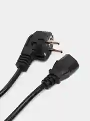 Черный шнур питания сетевой для компьютера, с заземлением, 3 Pin C13, 220В