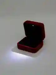 Красный led-коробка бархатна,коробка для обручального кольца,подарочная упаковка коробка