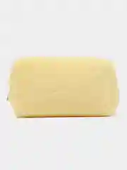Желтый косметичка пушистая, меховая