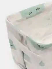 Мятный корзина для хранения из хлопка и льна с водонепроницаемой пропиткой