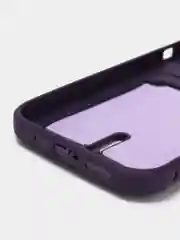 Пурпурный чехол силиконовый для iPhone 7/8/SE/11/12/13/14/15/Plus/Pro Max, с карманом для карты