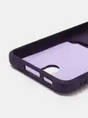 Пурпурный чехол для Samsung Galaxy S23 (Самсунг Галакси С23) силиконовый, с карманом для карты