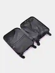 Лавандовый чемодан на колесах, дорожный, пластиковый, размеры S, M, L