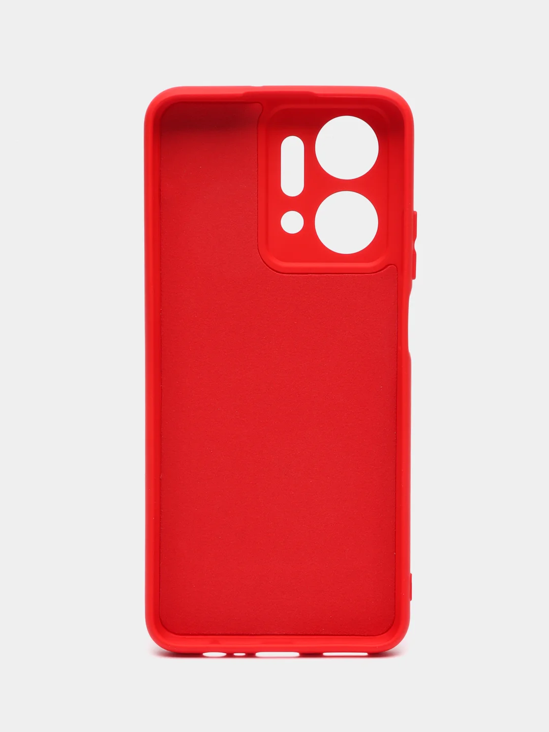 Красный чехол силиконовый для Huawei Honor X7a (Хуавей Хонор Х7а) Silicone Cover