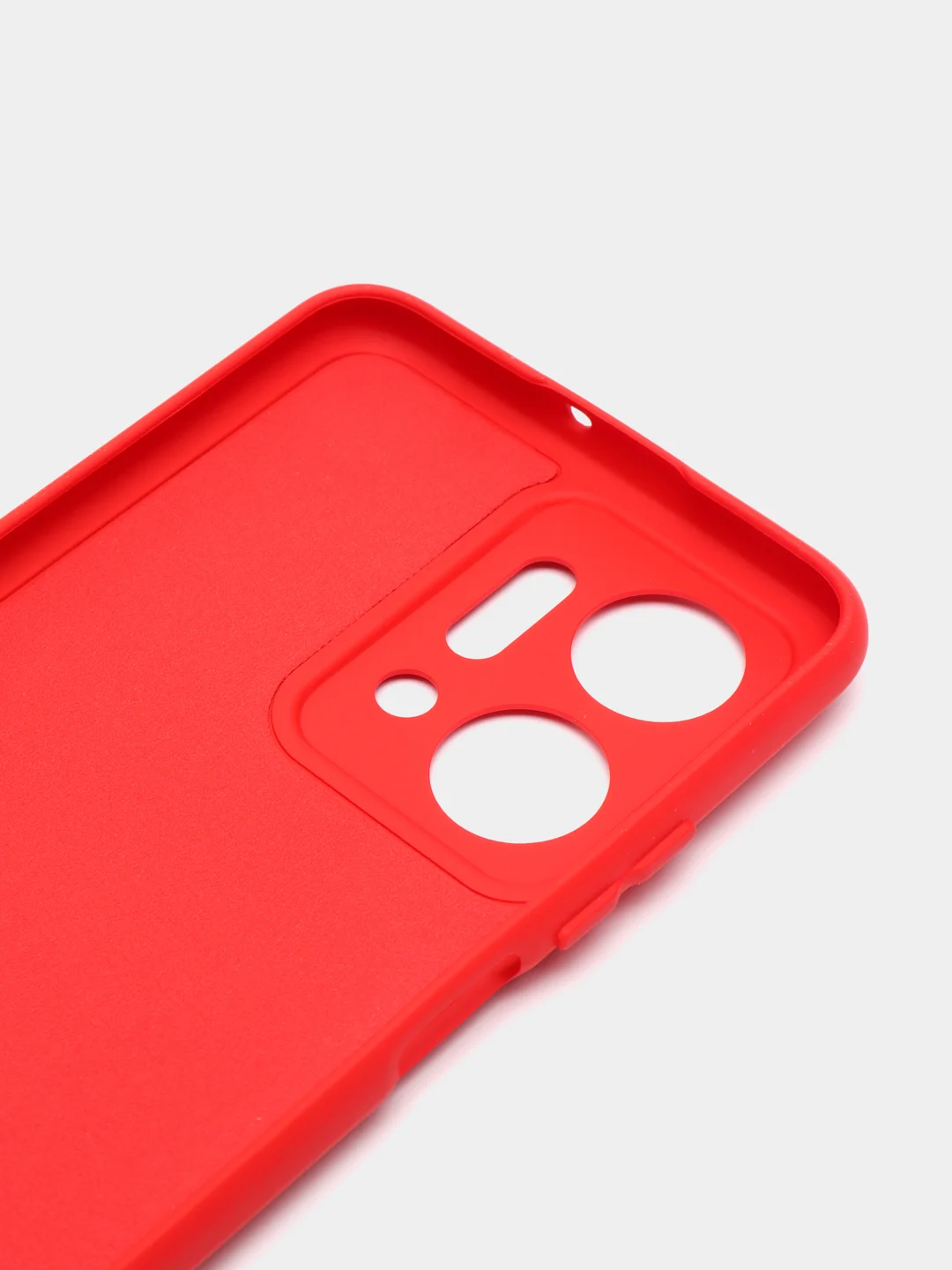 Красный чехол силиконовый для Huawei Honor X7a (Хуавей Хонор Х7а) Silicone Cover