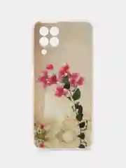 Тёмно-бирюзовый чехол Samsung Galaxy M33 с рисунком / принтом