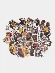 Cтикеры спорт "Леброн Джеймс NBA", 50 шт, стикеры, наклейки Lakers 23