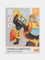 Бумага цветная двусторонняя, А4, 16 листов, 16 цветов