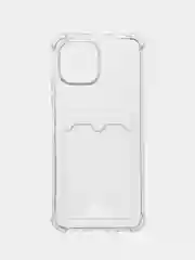 Прозрачный чехол для Huawei Nova Y61, прозрачный с карманом для карты Хуавей Нова У61