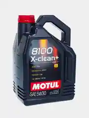 Моторное масло MOTUL 8100 X-clean+ 5W-30  5л, 100% Синтетика
