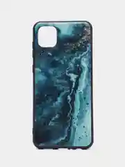 Тёмно-бирюзовый чехол для Samsung Galaxy A04, с принтом, с рисунком (Самсунг Галакси А04)