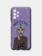 Пурпурный силиконовый чехол для Samsung Galaxy A13 4G, с принтом, с рисунком (Самсунг Галакси А13)