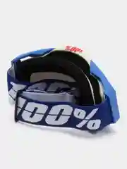 Очки кроссовые ME-O-4813, бело-синие, стекло синее