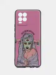 Приглушённый хаки силиконовый чехол для Realme 8 4G/Realme 8 Pro (Реалми 8/8 Про), с принтом, с рисунком