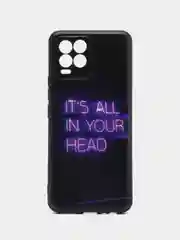 Серый силиконовый чехол для Realme 8 4G/Realme 8 Pro (Реалми 8/8 Про), с принтом, с рисунком