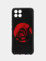 Синий меланж силиконовый чехол для Infinix Smart 6 HD, с принтом, с рисунком (Инфиникс Смарт 6 ХД)