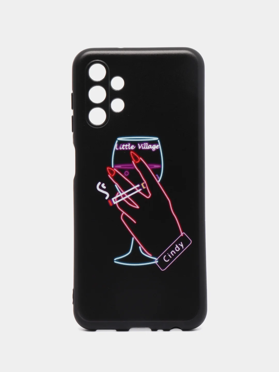 Голубой силиконовый чехол для Samsung Galaxy A13 4G, с принтом, с рисунком (Самсунг Галакси А13)
