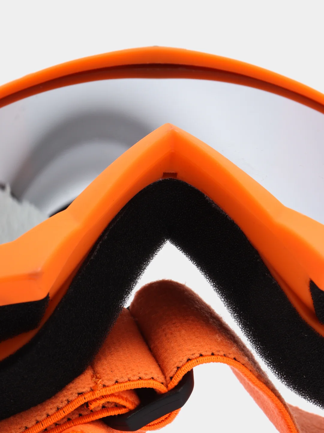 Очки кроссовые KTM-O-0195, оранжевые, стекло зеркальное, с чехлом