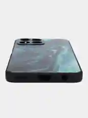 Тёмно-бирюзовый силиконовый чехол для Honor X8 4G, с принтом, с рисунком (Хонор Х8 4 Джи)