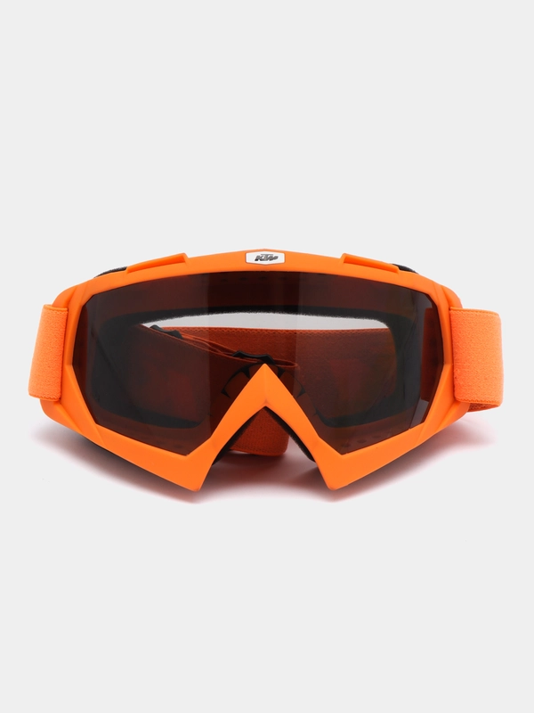 Очки кроссовые KTM-O-3867, оранжевые, стекло черное, с чехлом