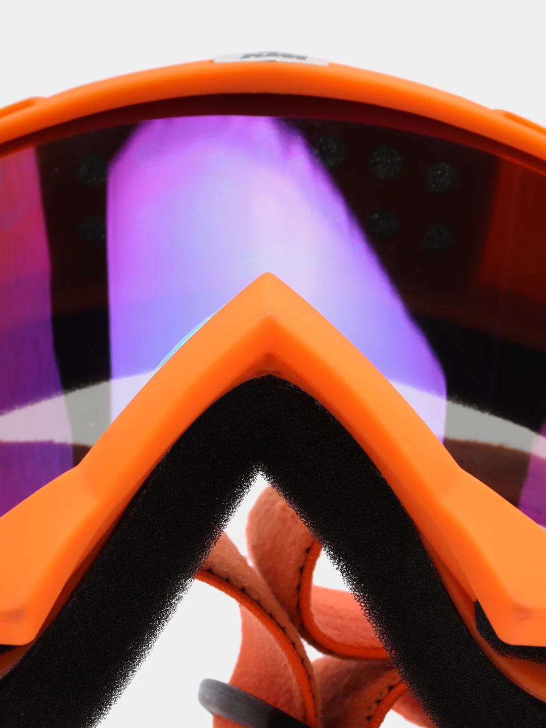 Очки кроссовые KTM-O-6084, оранжевые, стекло синее, с чехлом