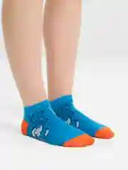 Синий носки женские, с принтом, 36-41