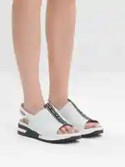 Белый босоножки женские Rieker из натуральной кожи