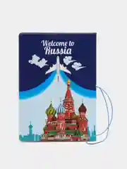 Обложка для паспорта с резинкой-фиксатор