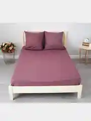 Розовый простыня однотонная, бязь, 1.5-спальная, 2-спальная, евро