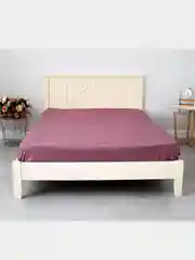 Розовый простыня однотонная, бязь, 1.5-спальная, 2-спальная, евро