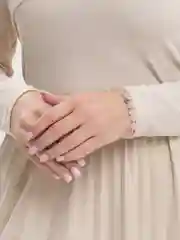 Конфетный браслеты из натуральных камней "Розовый кварц"