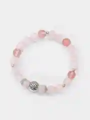 Конфетный браслеты из натуральных камней "Розовый кварц"