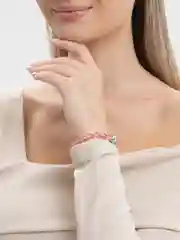 Вишнёвый браслеты из натуральных камней "Розовый кварц"